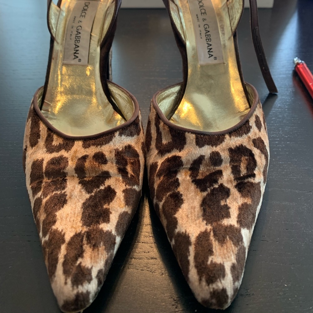 Dolce & Gabbana Suede Leopard print